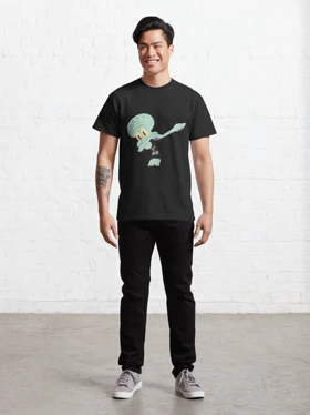 تیشرت Spongebob | تیشرت باب اسفنجی طرح Squidward dab کد 119438