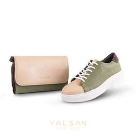 ست کیف و کفش زنانه چرم یلسان مدل روناک کد 952-RASHEL-MC