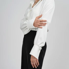 شومیز کرپ حریر ویویانا (viviana) سین استایل