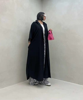 پیراهن بلند آستین پاکتی