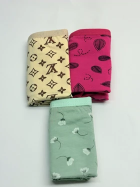 پک 3 تایی شورت زنانه نخ پنبه