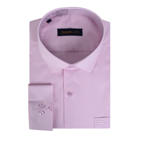 پیراهن رسمی مردانه فلورا صورتی روشن