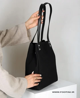 کیف زنانه جیر بزرگ دوشی 216 AM (مشکی)