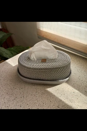 جای دستمال کاغذی کفه دار بیضی