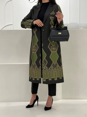 مانتو ژاکارد پانلی new کد 14003984