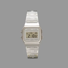 ساعت کاسیو یونیسکس شفاف Casio F-91WS-7 Unisex Transparent