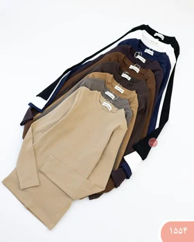 بلوز یقه گردساده 1554