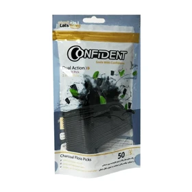 نخ دندان کمانی ذغالی کد F5.03 کانفیدنت 50 عددی