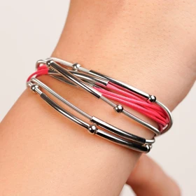 دستبند مگنتی رادیوم آهنربایی برند رادیوم رنگ سرخابی