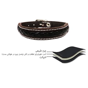 دستبند چرم وارک مدل حامی کد rb255