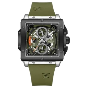 ساعت مچی مردانه سه موتور برند نیوی فورس مدل NAVIFORCE 8064 بند رابر