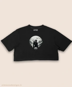 کراپ زنانه طرح ویچر شخصیت گرالت کد 987