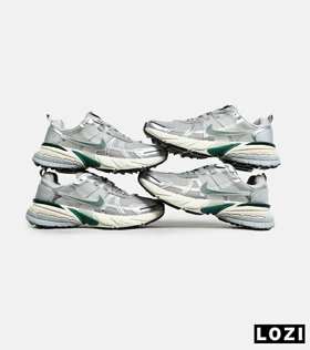 کفش کتانی مردانه و زنانه طوسی سبز کرم Nike cushlon