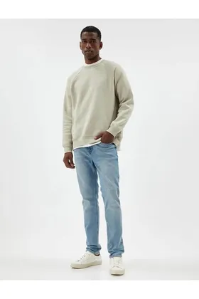 شلوار جین زنانه آبی روشن 5wam40002nd Slim Fit Jeans - Brad Jean 5WAM40002ND