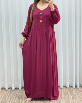 پیراهن ساحلی آی سا E7512 (زرشکی)