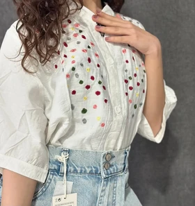 شومیز گلدوزی وارداتی