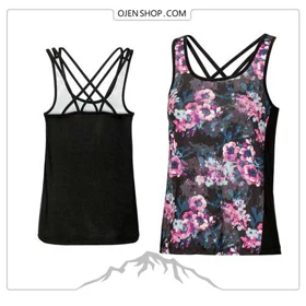 تاپ زنانه بندی طرح دار crivit