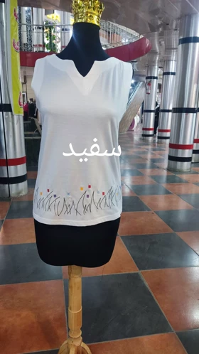 تاپ زنانه یقه هفت باران