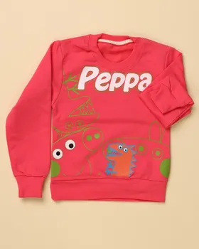 بلوز آستین بلند پنبه‌ای بچه گانه(peppa) 0751
