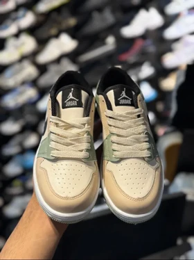 کتانی جردن وان زنانه کرم سبز