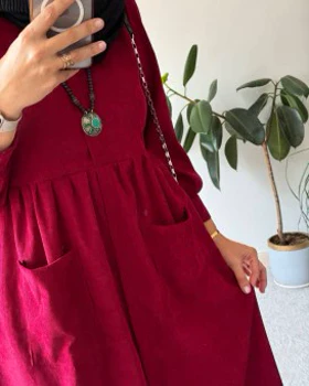 پیراهن مانتویی پاییزه سوگل