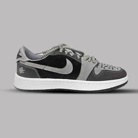 کتانی نایک ایر جردن 1 وودو بژ و مشکی Nike Air Jordan 1 Woodoo