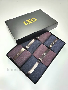 پک جوراب ساق‌دار لئو Leo کد 8112 - جعبه 6 جفتی