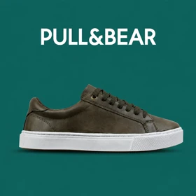 کتانی کژوال پول اند بیر سبز مردانه خرید کفش اسپرت Pull&Bear مدل 9086
