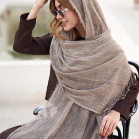 شال لینن تک‌رنگ 20684