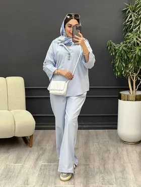 ست مانتو و شلوار سه دکمه آلیس