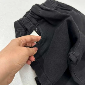 شلوار کتان مام دخترانه مشکی خرگوش دار