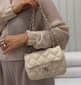 کیف زنانه چرمی حنا (کرم)
