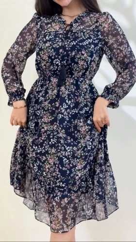پیراهن حریر رز