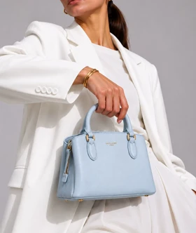 کیف دستی زنانه چرم مصنوعی دسته کوتاه دیوید جونز DAVIDJONES