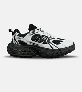کفش کتانی مردانه و زنانه سفید مشکی NEW BALANCE 530 V02 مدل 7103
