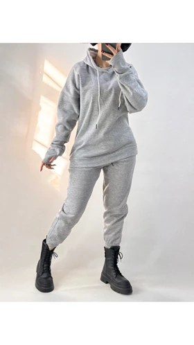 ست هودی و جاگر فینگردار زنانه 10070