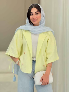 مانتو پانچ آستین بند سوگل