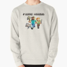 دورس طرح I Love Miners Minecraft Design for Gamers ماینکرافت
