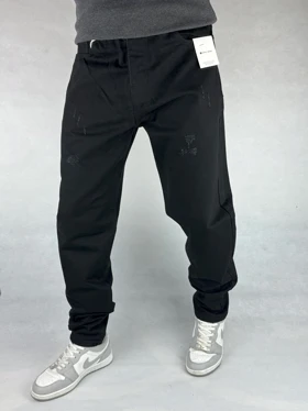 شلوار مام فیت مردانه مشکی 147