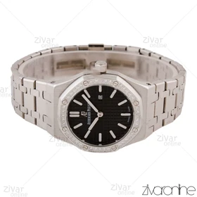 ساعت اودمار پیگه (AP) زنانه صفحه مشکی دور نگین 105671