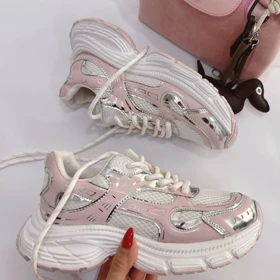 کتانی پنجره ای 4215 (نقره ای صورتی)