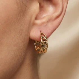 گوشواره زنانه ژوپینگ طرح کارتیه طرح طلا مدل آریسا