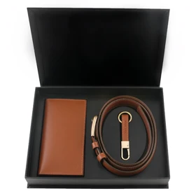 ست هدیه مردانه چرم یلسان پارلا کد KIA-KAYA-GS-024