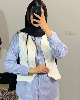 خرید عمده شومیزراه راه آبی زنانه قیمت 328 تومن کد 7151