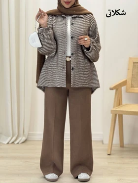 3951-شومیز مانتویی لمزور