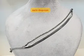 دستبند زنانه دو لاین استیل