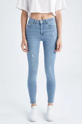 شلوار جین کمر بلند معمولی Rebeca Skinny Fit Y4261AZ22AU