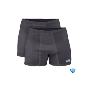 شورت پادار پنبه کش لیفه ای (پک 2 عددی) زغالی