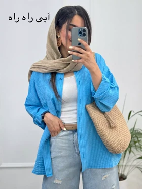 مانتو زنانه اطلسی