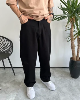 شلوار کتان بگ DENIM رنگ مشکی